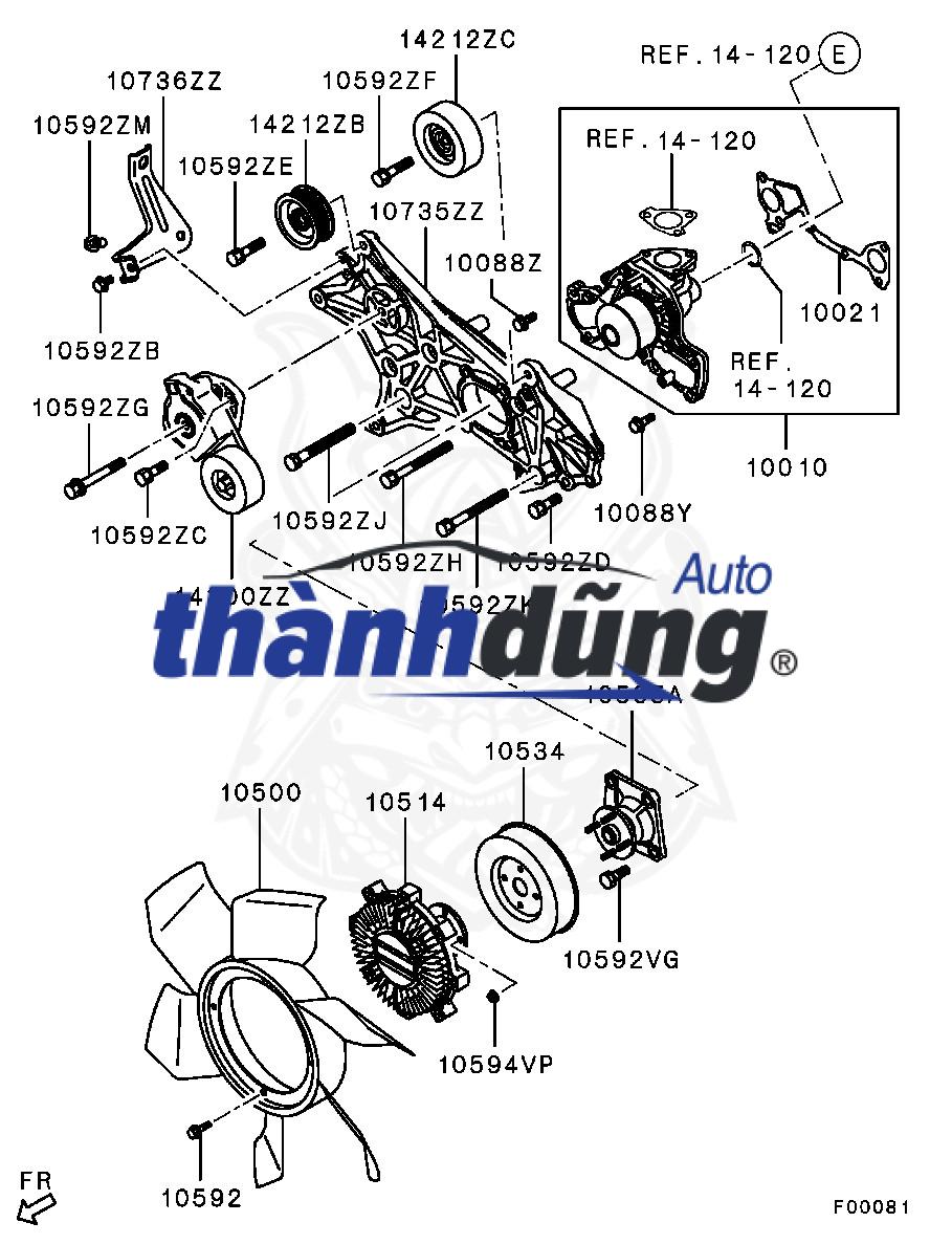 GIÁ BẮT LY TÂM MITSUBISHI PAJERO V33 - Ảnh 3