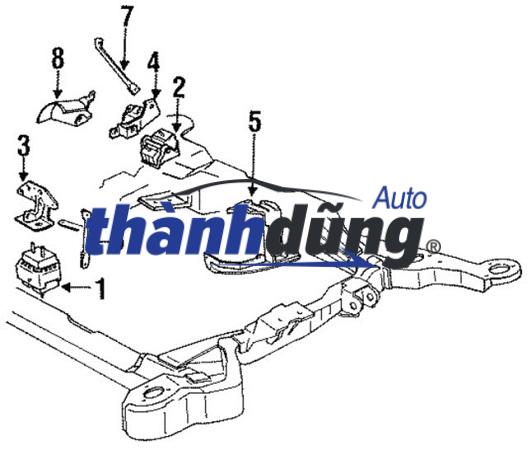GIÁ ĐỠ ĐỘNG CƠ KIA CERATO 2012-2017 | 62405A7500 - Ảnh 3