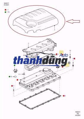 NẮP TRANG TRÍ MẶT MÁY FORD RANGER | 8M346584AA - Ảnh 4