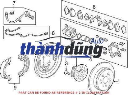 BẠC ĐẠN BÁNH TRƯỚC SSANGYONG ACTYON 2006-2013 | 4142009400 - Ảnh 3