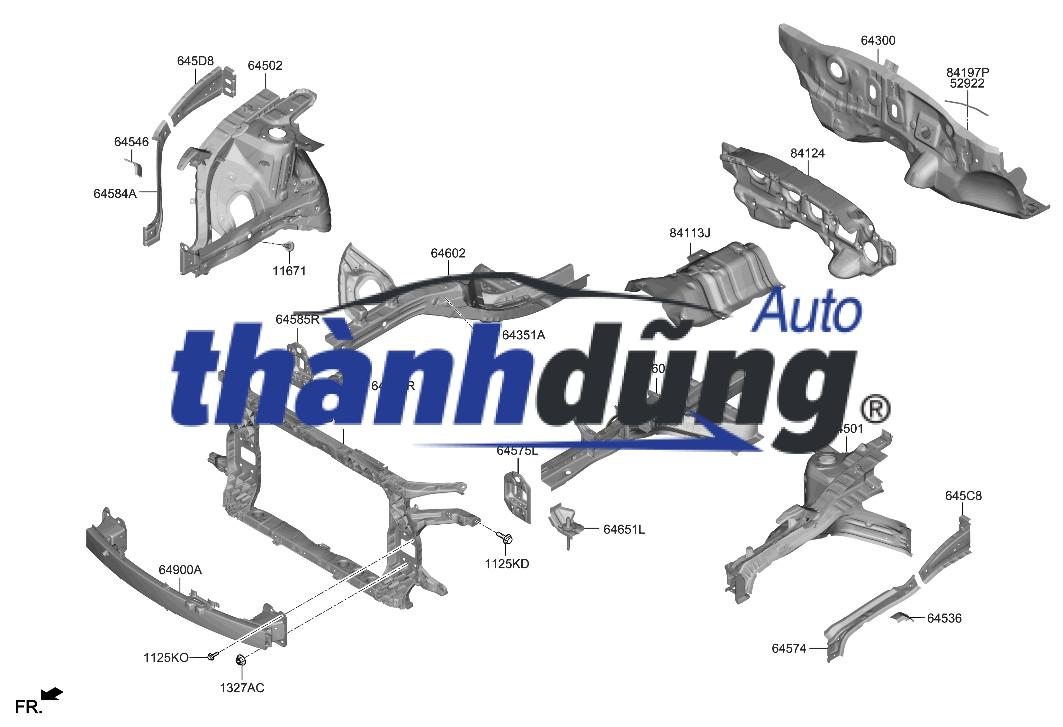 XƯƠNG GIẰNG NGANG ĐẦU XE KIA CARENS 2006-2011 | 865301D010 - Ảnh 4