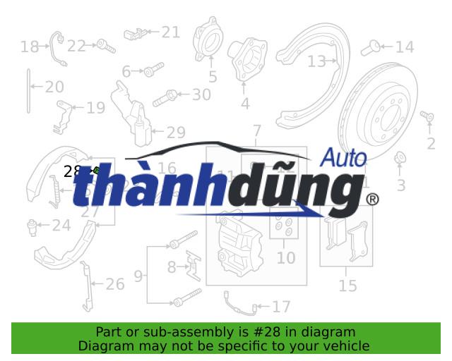 GUỐC PHANH SAU DAEWOO ESPERO 1997-2003 | 93747045 - Ảnh 7