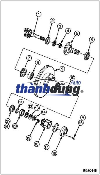 HUB GÀI CẦU MITSUBISHI TRITON - Ảnh 3