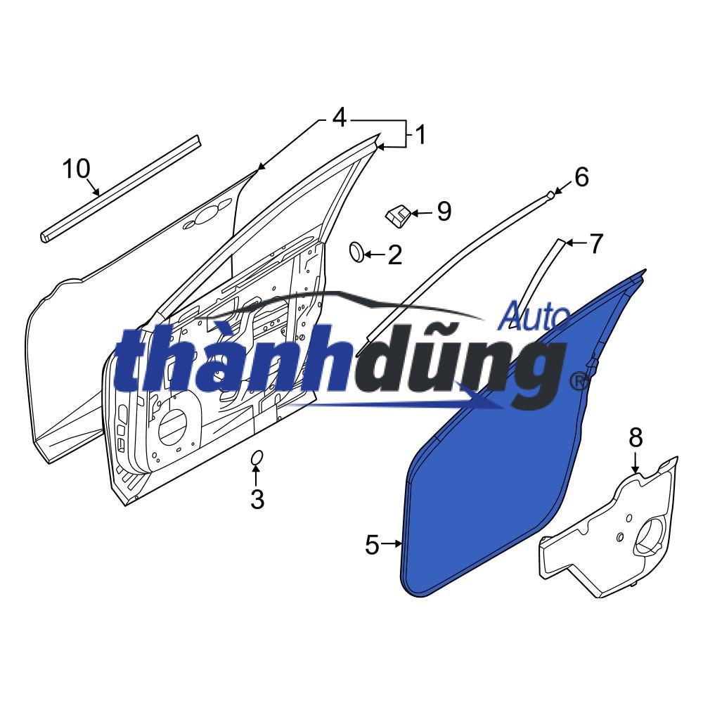 GIOĂNG MÉP CỬA HYUNDAI HD78 | 821505H003 - Ảnh 4