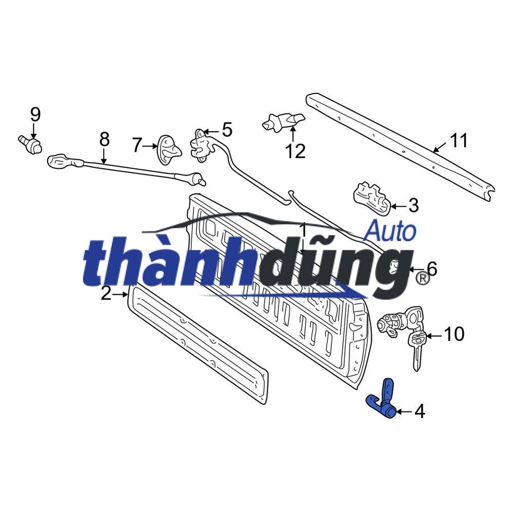 CỬA THÙNG SAU XE BẢN TẢI NISSAN NAVARA - Ảnh 4