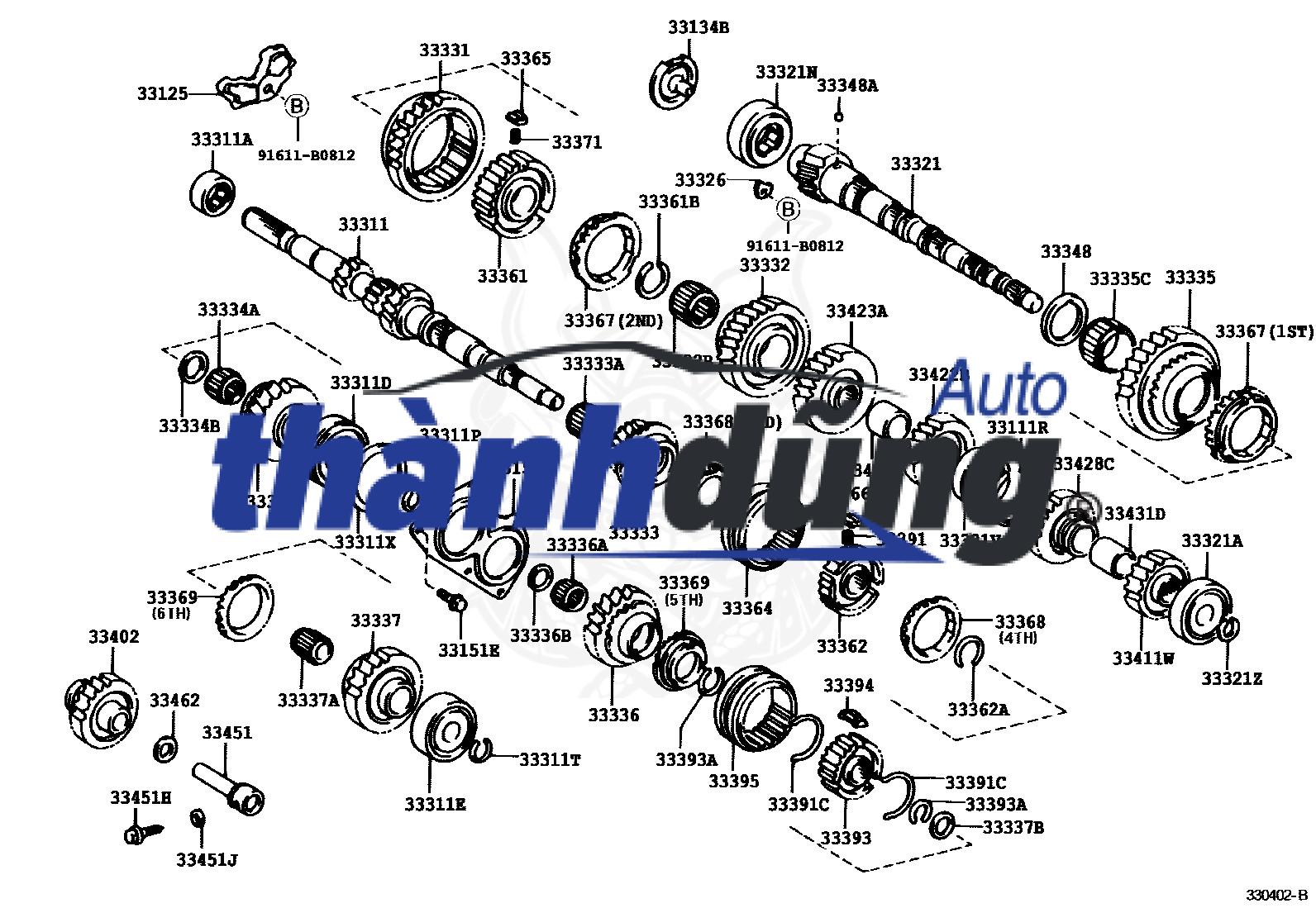 BÁNH RĂNG SỐ 3 HỘP SỐ KIA BONGO 3 | 4337447310 - Ảnh 4