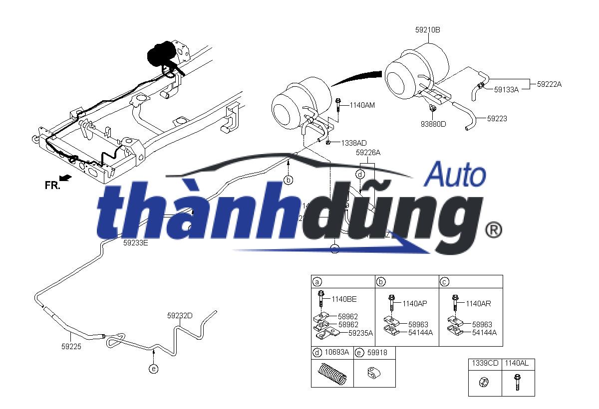 BÌNH CHỨA HƠI THẮNG (PHANH) HYUNDAI HD78 - Ảnh 4