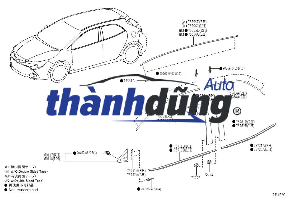NẸP CHÂN KÍNH HYUNDAI ELANTRA 2006-2010 | 822102H000 - Ảnh 5