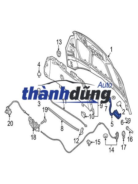 NẮP CAPO XE CHEVROLET AVEO 2009 | 96888444 - Ảnh 4