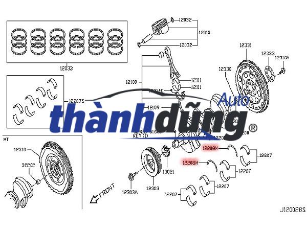 CĂN DỌC TRỤC CƠ CHEVROLET AVEO 2006-2009 | 96659201 - Ảnh 3