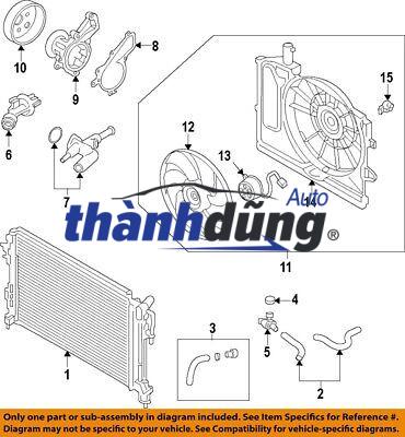 CÁNH QUẠT KÉT NƯỚC BMW 325I 2001-2007 | 11521712058 - Ảnh 4