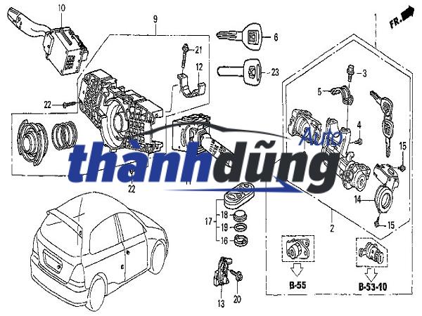 CÔNG TẮC XI NHAN HYUNDAI STAREX 2008-2020 | 934104H0004X - Ảnh 4