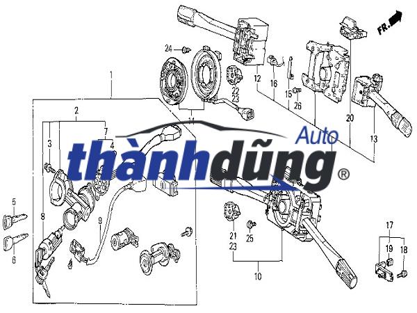 CÔNG TẮC XI NHAN HYUNDAI STAREX 2008-2020 | 934104H0004X - Ảnh 6