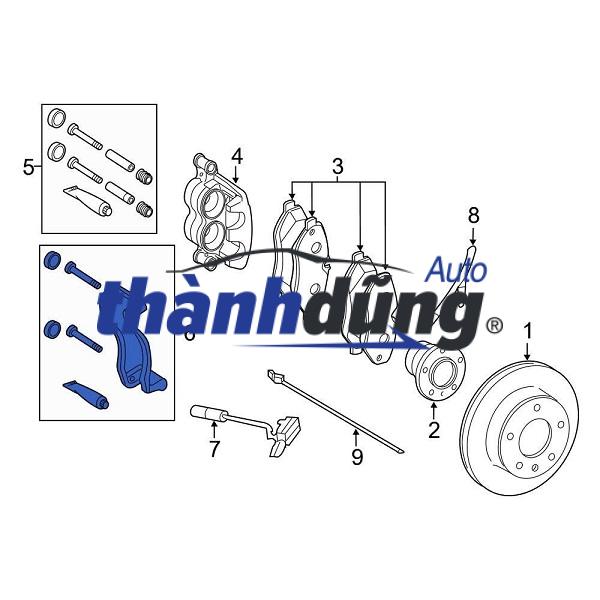 GÔNG PHANH HYUNDAI SONATA 2014-2019 | 58310D4A50 - Ảnh 5