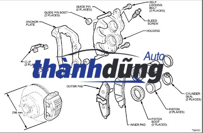 GÔNG PHANH HYUNDAI SONATA 2014-2019 | 58310D4A50 - Ảnh 4