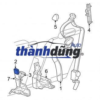 DÂY ĐAI AN TOÀN DAEWOO LACETTI 2009-2011 | 13325743 - Ảnh 4