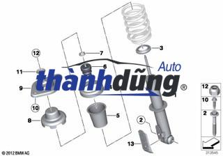 ĐỆM BÁT BÈO GIẢM XÓC HYUNDAI I10 2008-2013 | 5462707000 - Ảnh 4