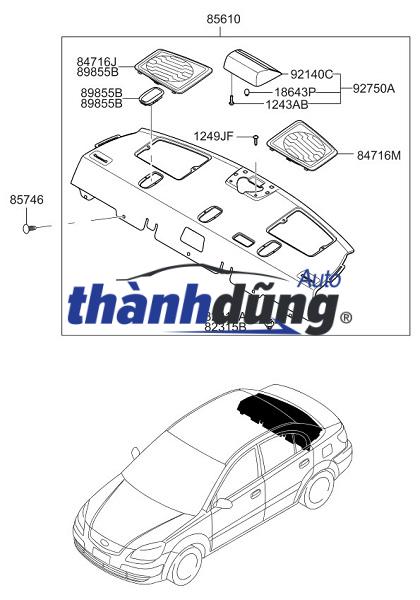 GIÁ ĐỂ HÀNG CỐP HẬU HYUNDAI I10 2019 - Ảnh 4