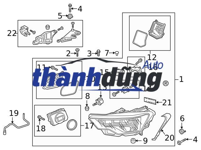 MẶT ĐÈN PHA PHỤ MAZDA PREMACY 2003 | CB81510L0AV - Ảnh 4