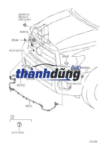 NẮP CHỤP VÒI RỬA ĐÈN PHA FORD FOCUS 2015-2019 | F1EZ13L018AM - Ảnh 3