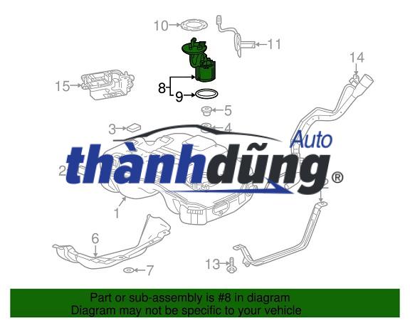 Nắp cụm bơm xăng HYUNDAI I10 2014 | 31113-B4000 - Ảnh 4