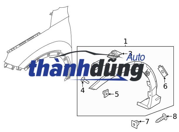 VIỀN CUA LỐP TOYOTA CROSS 2021-2025 | 756010A010 - Ảnh 3