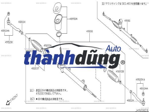 PHỚT THƯỚC LÁI DAEWOO NUBIRA 2000-2005 | 93510082 - Ảnh 3