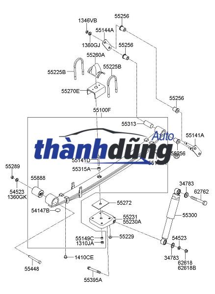 QUANG TREO NHÍP HYUNDAI STAREX | 5525044003 - Ảnh 4