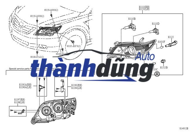 VỎ MẶT ĐÈN PHA KIA FORTE 2009-2012 | 921011M010 - Ảnh 4