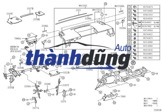 TÁP LÔ XE TOYOTA COROLLA 2007-2014 | 55302-02230 - Ảnh 4