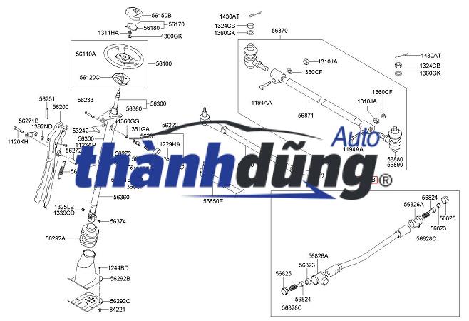 THANH BA DỌC HYUNDAI COUNTY | 568105A001 - Ảnh 3