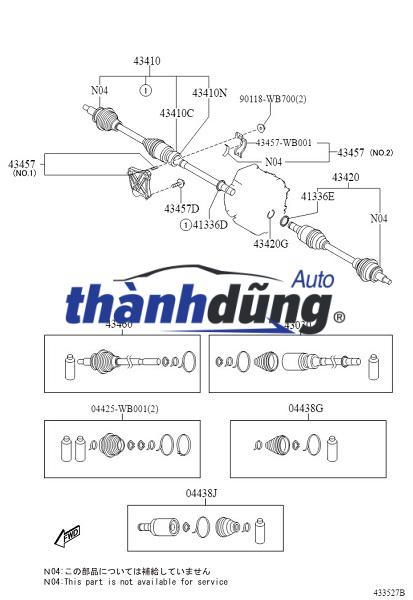 TRỤC CÁC ĐĂNG (LÁP) PHỤ MERCEDES GLK280 - Ảnh 3