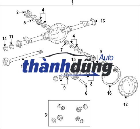 CÂY LÁP TRUNG GIAN MAZDA BT50 2012-2020 | AB394B434AA - Ảnh 3