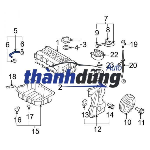 ỐNG HƠI THỪA MẶT MÁY LEXUS RX450H 2009-2015 | 1226031060 - Ảnh 4