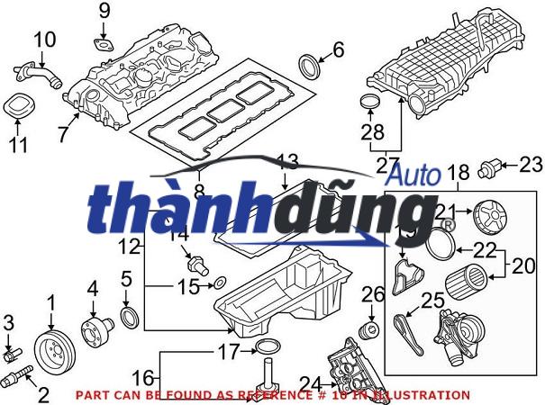 ỐNG HƠI THỪA MẶT MÁY LEXUS RX450H 2009-2015 | 1226031060 - Ảnh 3