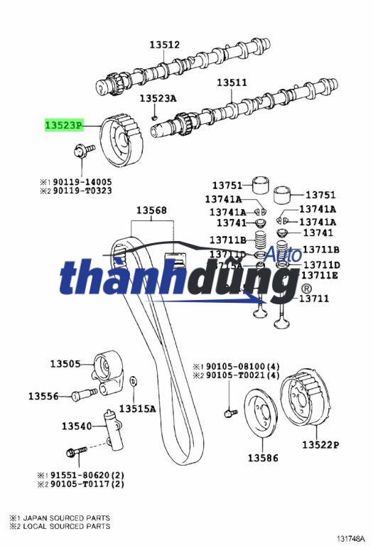 BÁNH RĂNG CAM XẢ MERCEDES C200 | 2710501500 - Ảnh 4