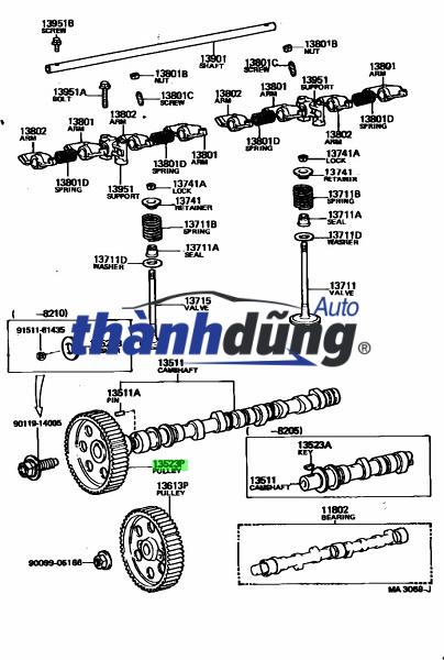 BÁNH RĂNG CAM XẢ MERCEDES C200 | 2710501500 - Ảnh 5
