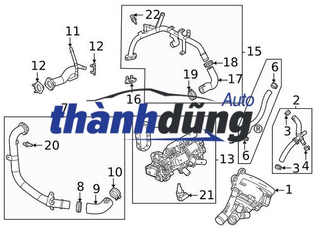 CẢM BIẾN NHIỆT ĐỘ NƯỚC CHEVROLET TRAILBLAZER | 12608814 - Ảnh 3