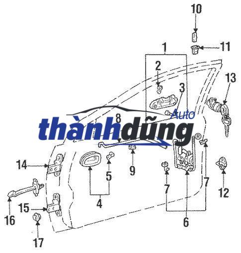 CÁNH CỬA SAU PHỤ HYUNDAI I10 2017 | 77004B4001 - Ảnh 3