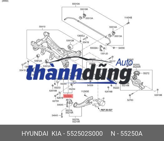 CAO SU CÀNG I SAU HYUNDAI I30 2008-2012 | 552152G000 - Ảnh 3