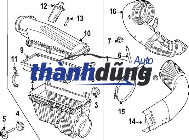 CỔ HÚT GIÓ HYUNDAI I10 2009 | 28210-0X100 - Ảnh 3