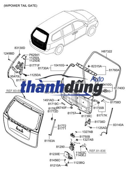 NẮP CỐP HẬU DAEWOO LACETTI 2005 | 96548827 - Ảnh 4