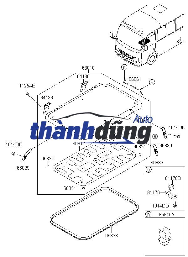 GIOĂNG CAO SU CỐP HẬU HYUNDAI COUNTY | 769625A001 - Ảnh 4