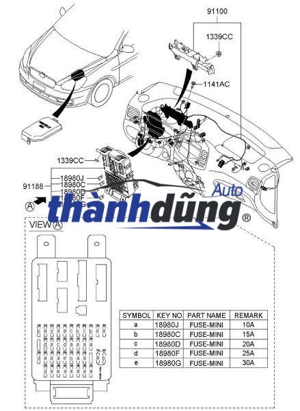 HỘP CẦU CHÌ KIA SPORTAGE 2011 | 91950-3W010 - Ảnh 4