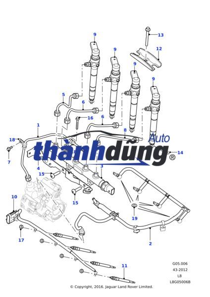 LONG ĐEN KIM PHUN MAZDA BT50 2008-2011 | WE0113H51 - Ảnh 4