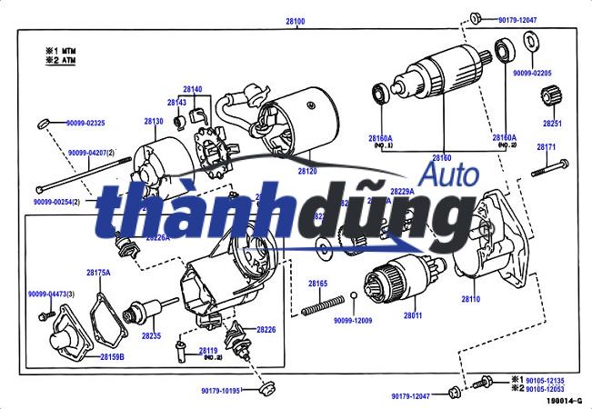 MẮC NÍCH ĐỀ TOYOTA ALTIS 2008-2014 | 280110T070 - Ảnh 3
