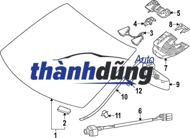 ỐP GÓC CHÂN KÍNH CHẮN GIÓ PHẢI HYUNDAI TUCSON | 861542S000 - Ảnh 4