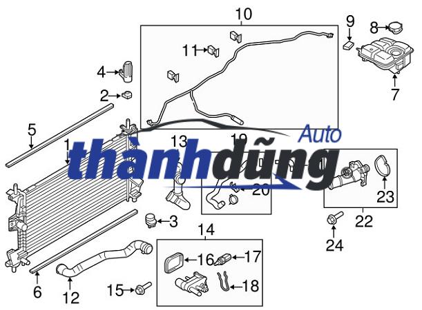 ỐNG BÌNH NƯỚC PHỤ AUDI A7 2011-2018 | 4G0121081AE - Ảnh 5