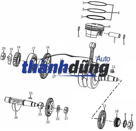 TRỤC CÂN BẰNG LỚN TOYOTA CAMRY 2008-2020 | 1360228020 - Ảnh 4