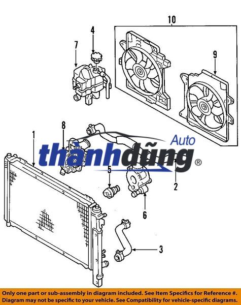 TUY Ô LÀM MÁT KÉT NƯỚC FORD MONDEO 2.5 | 2S718N039AE - Ảnh 3